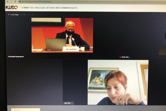 Članica Delegacije PSBiH u PSVE Alma Čolo učestvovala je na video – sjednici  Komiteta za pravna pitanja i ljudska prava PSVE